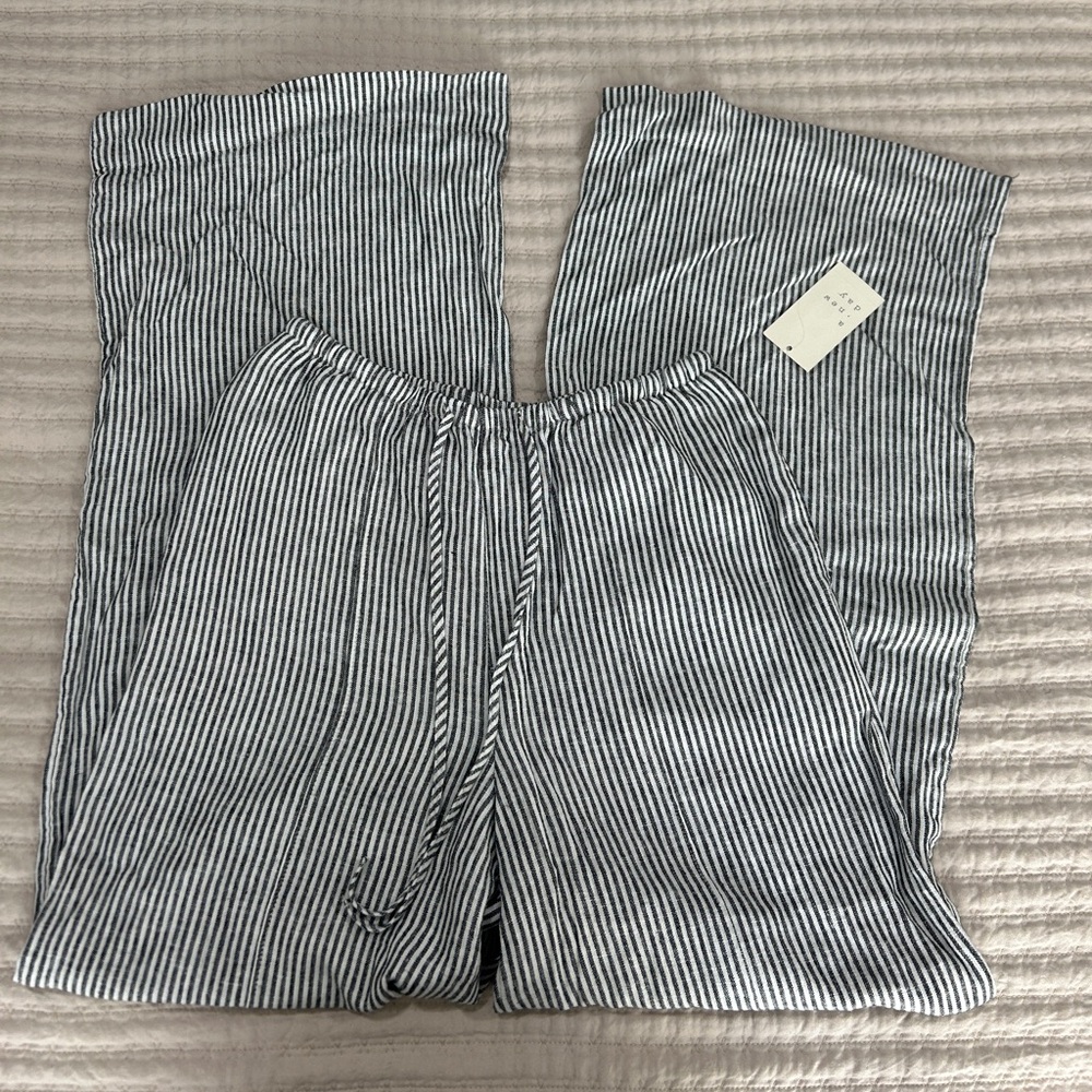 Striped Black and White Pants